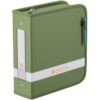ENGPOW 3 Ring Binder,Fireproof 3" D Ring Organizer with Zipper & Pockets