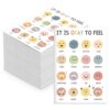 Engrowtic 25 Pcs Back to School Gifts Motivational Notebooks Bulk Mini Positive Affirmations Journals Mini Composition Notebook Mental Health Notepad for Teacher Student Employee School (Feeling)