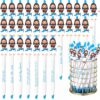 Engrowtic 60 Pcs Christian Jesus Pens Bulk Bible Verse Ballpoint Pens Jesus Ballpoint with Inspirational Quote Religious Church Gift for Vbs Back to School Sunday School Baptism Party (Blue)