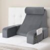 ENITYA 19" Reading Pillow for Bed with Firm Back Support & Big Pockets