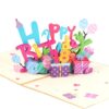 ENJOYPRO Happy Birthday Pop Up Card, 3D Greeting Card Wtih Blank Note Card & Envelope for Her, Him, Women, Wife, 5.9" x 7.9"