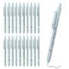 ENOMY Personalized Ballpoint Pens Custom Name Logo Black Ink Gifts Bulk 20Pcs (Blue)