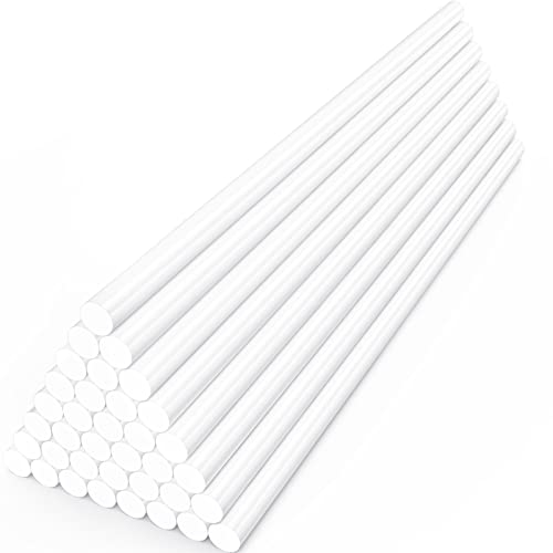 ENPOINT White Hot Glue Sticks Bulk, 36 Pack Mini Glue Sticks for Crafting DIY Art Gluing Project Car Dent Repair Sealing, 8" Long x 0.27" Dia