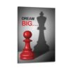 Entrepreneur Motivational Art, Chess Mindset Print, Office Positive Decor, Dream Big Quote Poster Canvas Painting Print Wall Art Modern Living Room Kitchen Posters Bedroom Room Frame-style 08x12inch