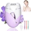 Epilator for Women, Smooth Glide 2-Speed Facial Hair Removal Device, Cordless Rechargeable Hair Remover for Face, Legs, Bikini, Arms