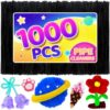 Eppingwin 1000pcs Pipe Cleaners, Black Pipe Cleaners Craft Supplies,Chenille Stems for DIY Arts Crafts Project(Black)