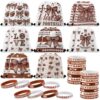 Equsion 32 Pcs Football Bow Party Favors Set 16 Drawstring Goodie Bags 16 Silicone Wristband Snack Treat Candy Bags Motivational Bracelets Sports Birthday Party Supplies Decorations