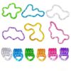 Eralivmart 6PCS Sensory Twisty Fidget Toys Stress Relief Anxiety Relief Quiet Multicolor Gift Relax Decompression Fidget Spin Twist Chain Anti Anxiety Alternative Toys for Adults