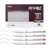 Erasable Gel Pens,18 Counts Retractable 0.7mm Fine Point Erasable Pens Clicker + 18 Counts Refills, Assorted Color Inks, Make Mistakes Disappear for Writing Planner Drawing and Crossword Puzzles
