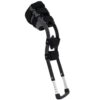 Ergonomic Hands-Free Knee Crutch, Bionics Curvature Walking Trainer for Foot Surgery Recovery, Adjustable Calf/Thigh Support, Lightweight Aluminum Alloy, Max 100kg