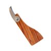 Ergonomic Wooden Grip Clay Carving Tool Stainless Steel Circular Pottery Trimmer for Pottery Clay Smoothing Texturing Wood Handle Tool