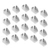 ERINGOGO 30pcs Replacement Metal Shelf Clips for Filing Cabinets and Cabinets, Iron Shelf Holder Brackets with Pressfit Design, Polished Edges, and Sturdy Support for Office Environments