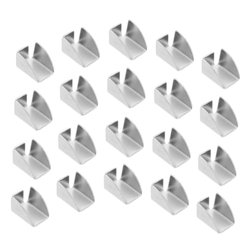 ERINGOGO 30pcs Replacement Metal Shelf Clips for Filing Cabinets and Cabinets, Iron Shelf Holder Brackets with Pressfit Design, Polished Edges, and Sturdy Support for Office Environments