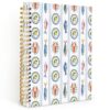 ERKCNBEND Lemon Lobster Seafood Notebook Journal,Mediterranean Italian Lemon Lobster Hardcover Spiral Notebooks,Italy Themed Notebook Lemons,5.5 x 8.3 Inch
