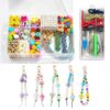 Esoes 433PCS Bag Charm & Keychain Making Kit for Women Girls, DIY Beaded Bracelet Making Kit with Alphabet Beads, Cute Key Chain Charm Supplies, Bead Kit for Phone Charms, Jewelry & Crafts