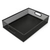 EsOfficce Desk Drawer Organizer, A4 Large Metal Mesh Desk Organizer Tray, Versatile Storage Box Set for Office Home Supplies,13 x 9 inches