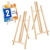 ESRICH 2pcs 17 Inch Tabletop Easels, Easel Stand for Painting,Tripod, Painting Party Easel, Kids Student Desktop Easel for Painting,Paint Easel for Canvas Paint