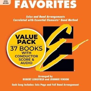 Essential Elements: Disney Favorites, Value Pack | Concert Band Sheet Music Collection by Robert Longfield | Value Pack with 37 Student Books, Conductor Edition, Audio Online and Disney Songs