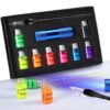 ESSSHOP Glass Dipped Pen Calligraphy Set - 7 Colorful Inks with Fluorescent & Invisible Ink Dip Pen Kit for Writing Signing Drawing Calligraphy Decoration Christmas day gifts