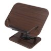 Estink Book Stand Foldable Reading Display Holder with MDF and Alloy Build 360 Degree Rotating Base Page Clips and Pen Tray for Students Cooks Office Desk Study