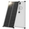 EtnalSolar 100W N-Type 18BB Monocrystalline Solar Panel, 25.6% High Efficiency PV Module, Compact 12V Solar Panel IP68 Waterproof for RV, Van, Boat, Cabin Off-Grid Power System