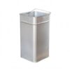 Etyldya Galvanized Trash Can Metal Inner Bin Rectangular Liner with Built in Handle Loop Removable for Cleaning Suitable for Home Organization and Waste Collection