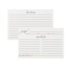 EuhenYi 50Pcs White Recipe Cards, 4x6In Double Design Modern Recipe Cards