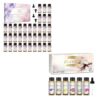 EUQEE 36Pcs Fragrance Oil Set+EUQEE 6 Pcs Pure Essential Oils Set, Premium Floral Scent Kit for Aromatherapy Diffuser, DIY Body Care, Home Fragrance, Massage