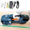 EUQKKWLOY Electric Strapping Kit,Electric Baler Tools,Portable Automatic Handheld Electric Baler Plastic Baler Machine Strapping Machine for 13-16Mm Pet/PP,2*Battery