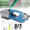 EUQKKWLOY Electric Strapping Kit,Electric Portable Automatic Strapping Machine Welding Strapping Machine Baler 3000mAh Battery Power for PP/Pet Strap Packaging,1*Battery