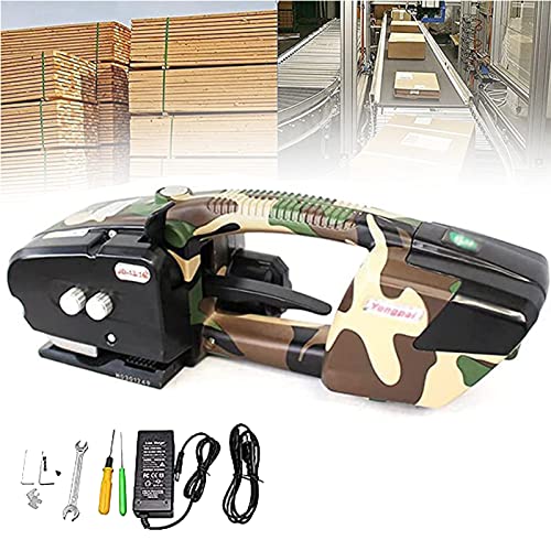 EUQKKWLOY Electric Strapping Kit,Electric Strapping Machine,Electric Strapping Tool Kit,Portable Strapping Machine,3000mAh Battery Powered Strapping Machine,for 13-16mm Width Pet/P