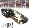 EUQKKWLOY Electric Strapping Machine for 1/2-5/8 in PP PET Strapping Automatic Strapping Tool Tensioner Kit 3000mah Battery Powered for Packaging Strapping,P-2*Battery