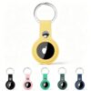 Euqvunn AirTag Holder Case Silicone Protective Cover with Sturdy Key Ring Clip for Keys Bags Luggage Pet Dog Collar Pack of 6