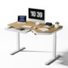 EUREKA ERGONOMIC Office Gaming Desk (Oak Walnut and White, 55inch)