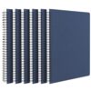 EUSOAR B5 Notebook Spiral, 6 Packs 7.3" x 10.2" Royal Blue College Ruled Notebook, 120Pages/ 60Sheets Small Spiral Lined Subject Business Notebooks Journal Notepad Bulk for Work School Note Taking