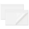 EUSOAR Clear Sticky Notes, 100 Sheets Waterproof PET Bible Stickers Transparent Sticky Notes 6x4, See-Through Adhesive Note Page Flags Study Work Planner Accessories Note Pads for Book Annotation