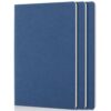 EUSOAR Notebook 8.5 x 11, 3 Packs A4 College Ruled Lined Subject Paper Notebook, 80Pages/40Sheets Large Journal Notepads Diary Notebooks Bulk for Business Work School Note Taking-Royal Blue