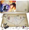 EverGame - Dungeons & Dragons Game Mat - 23x27 - Ultimate DND Board Game Map w/Dice Set - Double-Sided w/Hex & Square Grid - Epic Role Playing Gaming Experience