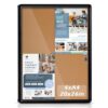 EVERSUPPLY 26x20 in Enclosed Bulletin Board Wall Display Case Corkboard