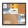 EVERSUPPLY 28x26 in Enclosed Bulletin Board Message Notice Cork Board