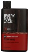Every Man Jack Cedarwood 2In1 Shampoo And Conditioner, 13.5 Fl Oz