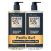 Every Man Jack Men's Shampoo and Conditioner Set - Pacific Surf - Made w/Plant Powered Refreshing Ingredients like Argan and Aloe - 16 fl oz (2 Pack)