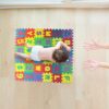 evhooe Foam Puzzle Floor Play Mat Number and Alphabet Puzzle Mat Interlocking Learning 36 Pcs Colorful EVA Foam with Letters and Numbers for Kids (white)