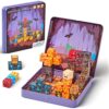 EWED 49PCS Magnetic Blocks with Iron Storage Box, Magnetic Cubes Tiles