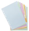 Exacompta - Ref 1608E - Box of 30 Pastel Card Dividers 170 g/m2 Forever with 8 Neutral Tabs - A4 Size - Size 22.5 x 29.7 cm - Assorted Pastel Colours