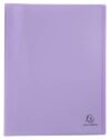 Exacompta - Ref. 88475E - Set of 5 semi-Hard Polypropylene Document Holders - 80 Views - Format 24 x 32 cm - for A4 Format - Pastel Chromaline - Mauve Colour