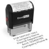 ExcelMark Bank Deposit Stamp - Ideal for Effiecient Banking Document Management with Deposit Stamps, Perfect for Professional Settings - Choose from 5 Ink Colors (Extra Large)