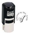 ExcelMark Checked by - Custom Round Self-Inking Teacher Stamp