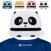 ExcelMark Clothing Name Stamp for Kids. Waterproof Ink. Perfect for Daycare, Camp, and School! (Panda, White Ink)