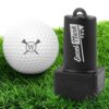 ExcelMark Custom Golf Ball Stamp for Easy Marking and Identification of Golf Balls - 4 Colors and 11 Number of Designs Available (Tees Monogram)